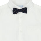 Boys White Shirt & Bow Tie, 1, hi-res